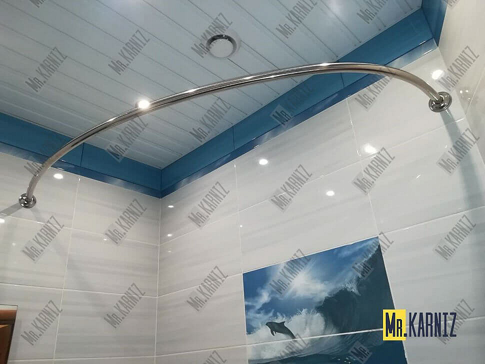 Карниз для ванны Alpen Nevada 140х90 Усиленный 25 мм MrKARNIZ фото 6