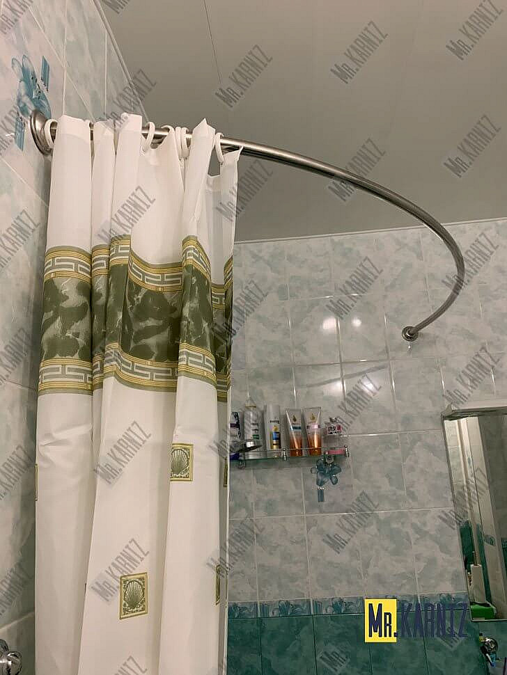 Карниз для ванной Vannesa Алари 168х120 Усиленный 20 мм MrKARNIZ фото 4