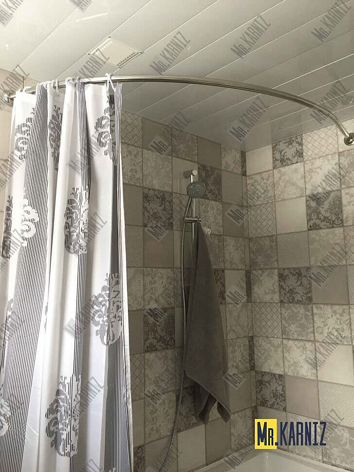 Карниз для ванной Vannesa Алари 168х120 Усиленный 20 мм MrKARNIZ фото 5