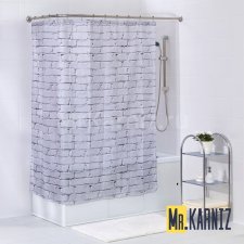 Штора для ванной White Bricks