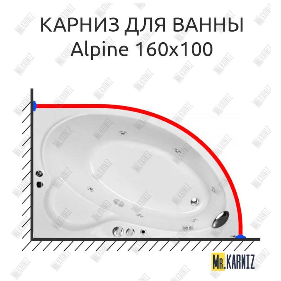 Карниз для ванны Royal Bath ALPINE 160 Усиленный 20 мм MrKARNIZ Карниз для ванны Royal Bath ALPINE 160 Усиленный 20 мм MrKARNIZ