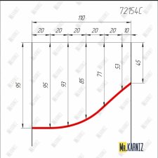 72154C Карниз по чертежу