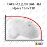 Карниз для ванны Radomir Ирма 169х110 Усиленный 20 мм MrKARNIZ фото 1